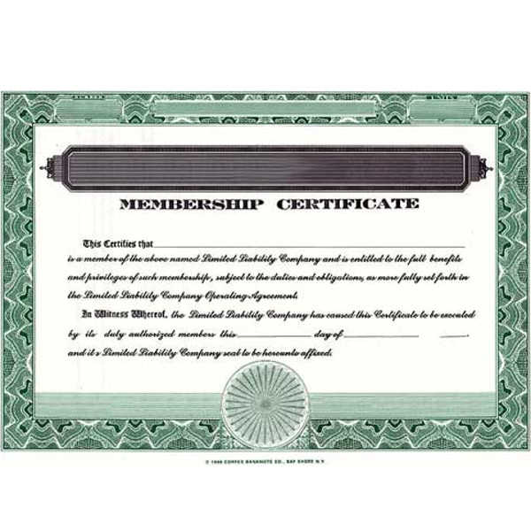 Certificate Of Membership Llc Template prntbl concejomunicipaldechinu